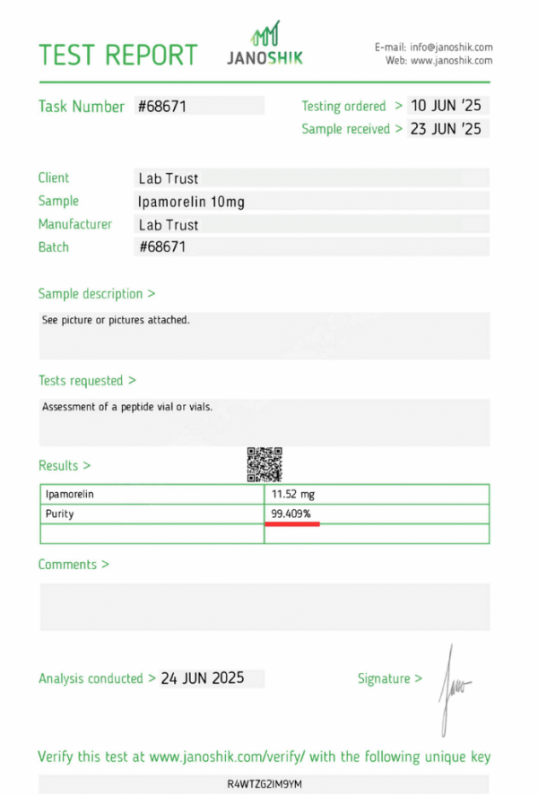Ipamorelin 10mg β GHS-R1a Research Peptide