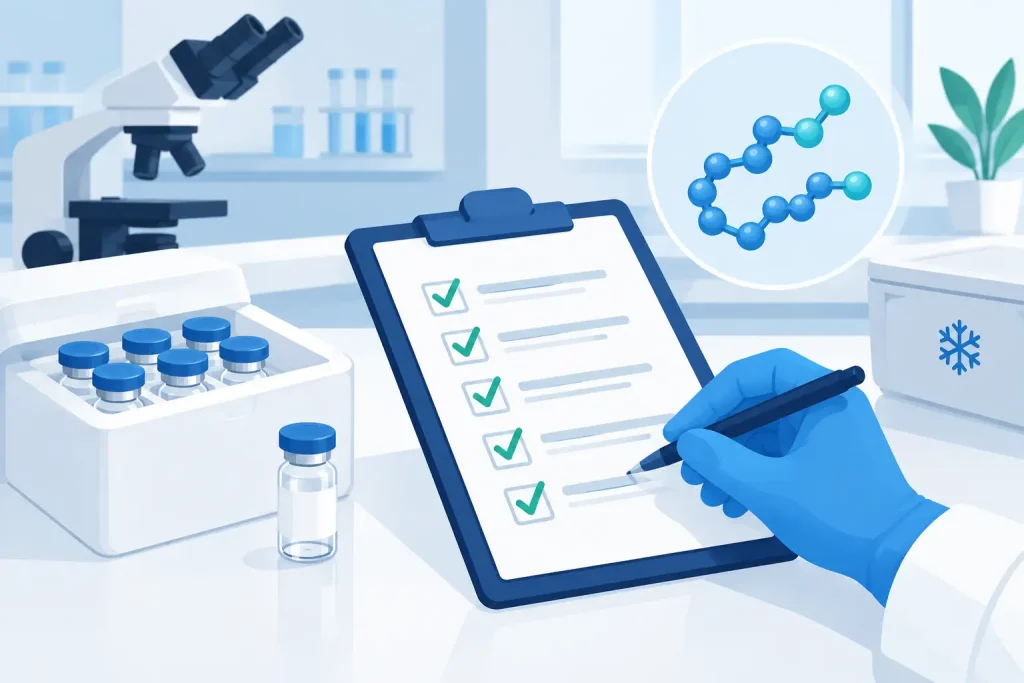 Essential Peptide Receiving Checklist for Labs