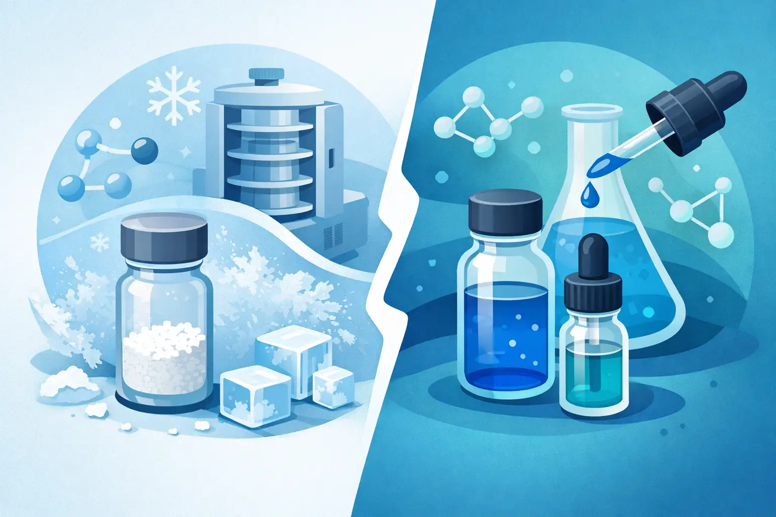 Lyophilized Peptides vs Liquid Peptides