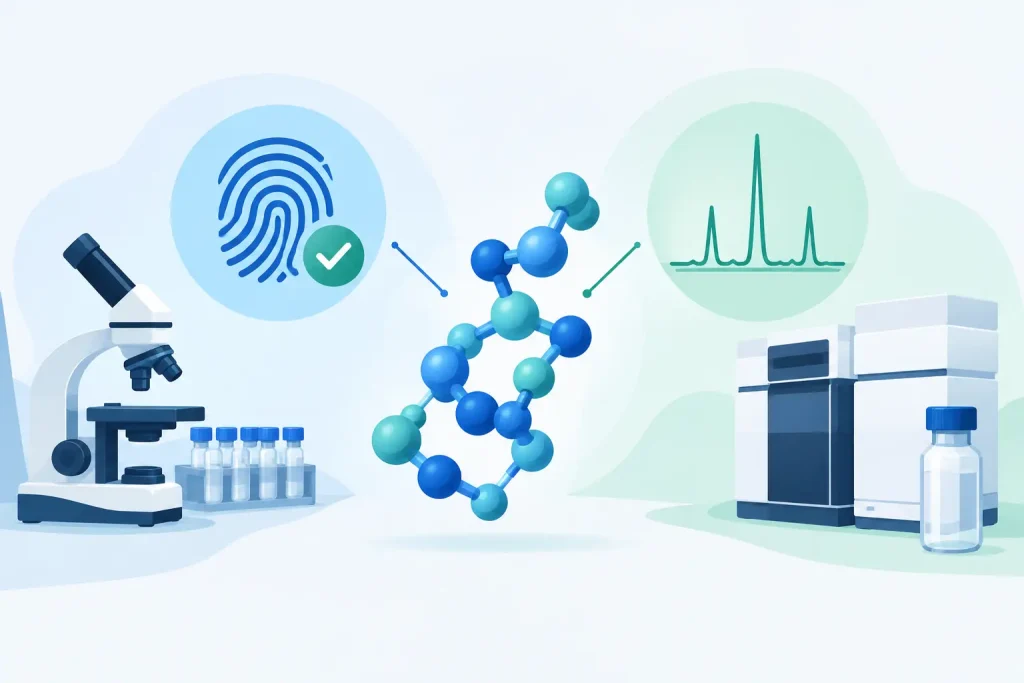 Peptide Authentication Versus Purity Testing